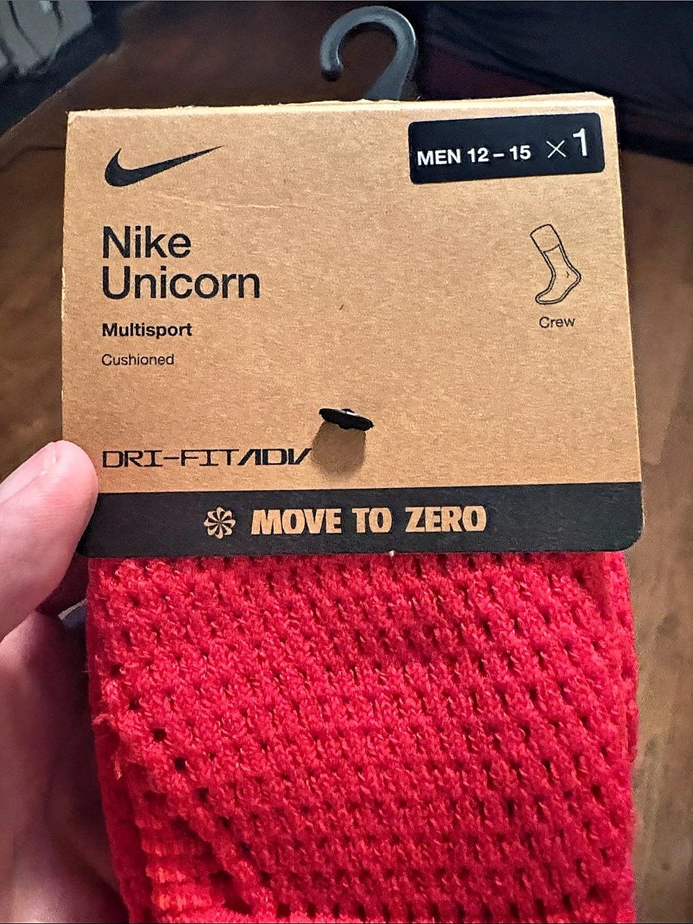 Nike Unicorn Crew Socks Red XL NWT